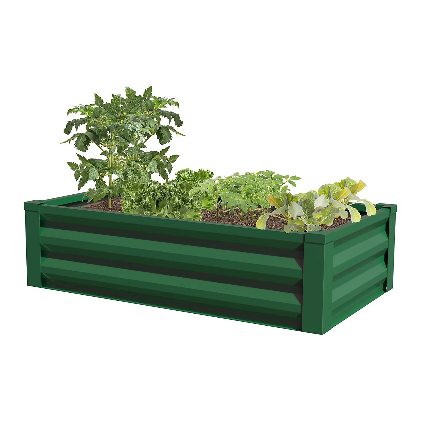 Panacea Steel Raised Garden Planter - Green 5 Panacea Steel Raised Garden Planter - Green - Image 3