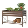 Panacea Steel Raised Garden Planter With Stand - Brown -GreenScape Sales Store 13480862 7844932710721054
