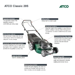 Atco 166cc Classic 20S Petrol Lawn Mower- 51cm -GreenScape Sales Store 13483564 4434932703871040