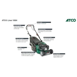 Atco 145cc Liner 18SH Petrol Lawn Mower - 46cm 14 Atco 145cc Liner 18SH Petrol Lawn Mower - 46cm -GreenScape Sales Store 13486585 1594932690022221