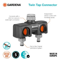 GARDENA Twin-Tap Hose Pipe Connector 11 GARDENA Twin-Tap Hose Pipe Connector -GreenScape Sales Store 13489627 8324920780905436