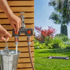 GARDENA Twin-Tap Hose Pipe Connector 10 GARDENA Twin-Tap Hose Pipe Connector -GreenScape Sales Store 13489627 9874920780869931