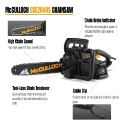 McCulloch CSE2040S Electric Chainsaw 7 McCulloch CSE2040S Electric Chainsaw -GreenScape Sales Store 13524818 6514936887840873
