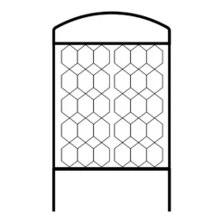 Agriframes Monet Garden Screen - W 1.2m X H 1.8m - Black