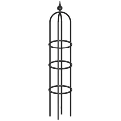 Agriframes Decorative Garden Obelisk 1.7m - Black