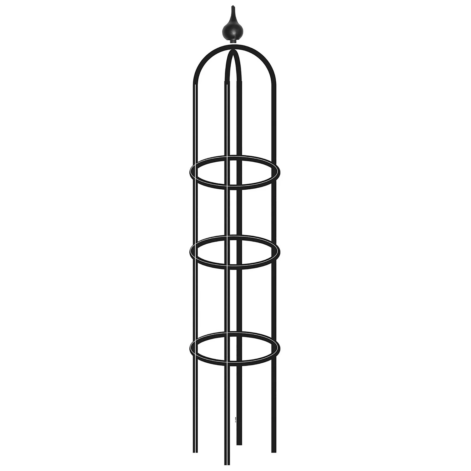 Agriframes Decorative Garden Obelisk 2.4m - Blue 3 Agriframes Decorative Garden Obelisk 2.4m - Blue