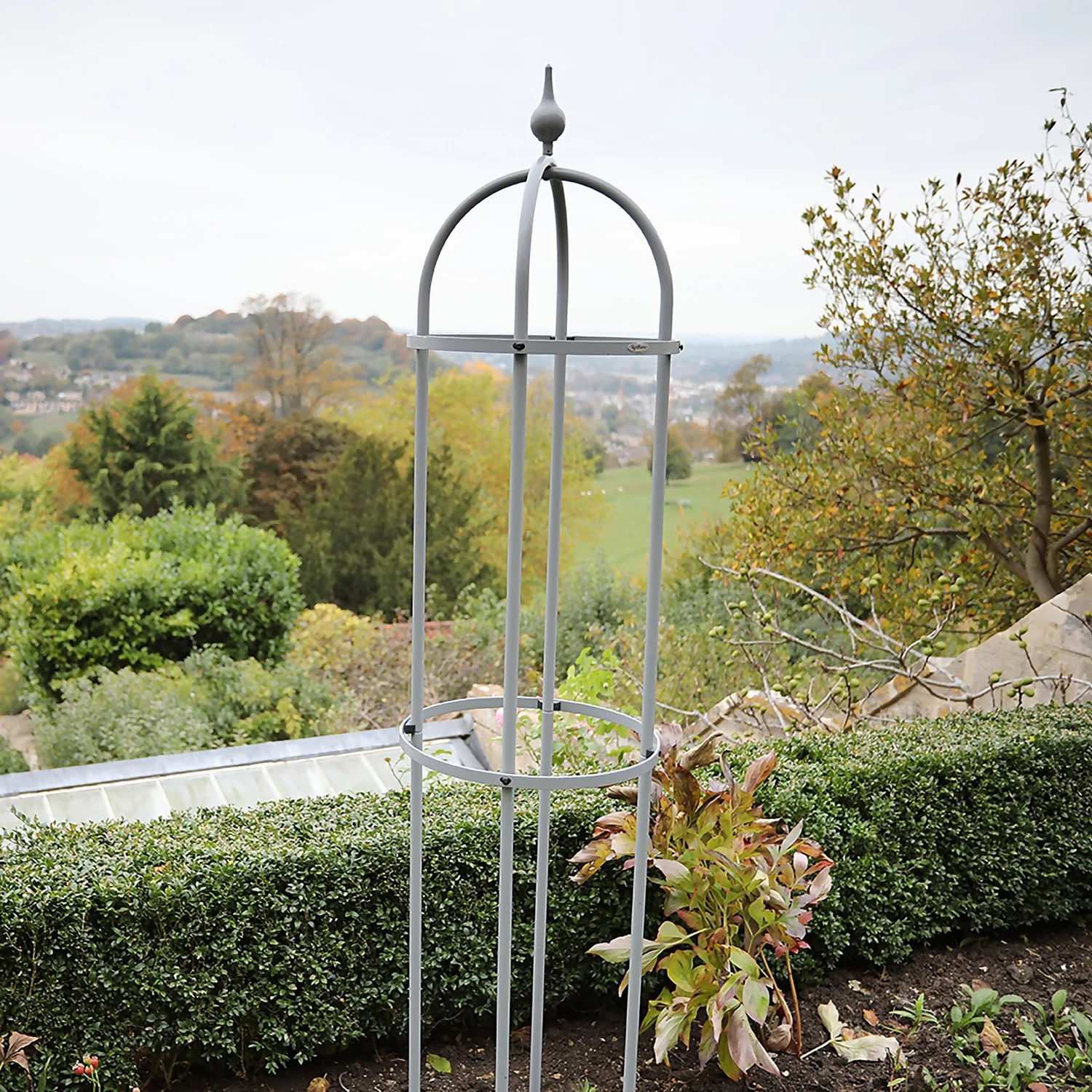 Agriframes Decorative Garden Obelisk 2.4m - Blue 4 Agriframes Decorative Garden Obelisk 2.4m - Blue - Image 2