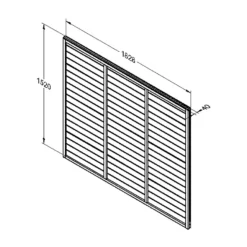 Forest Larchlap Fence Panel - 5ft X 6ft -GreenScape Sales Store 13625407 1194936425376947