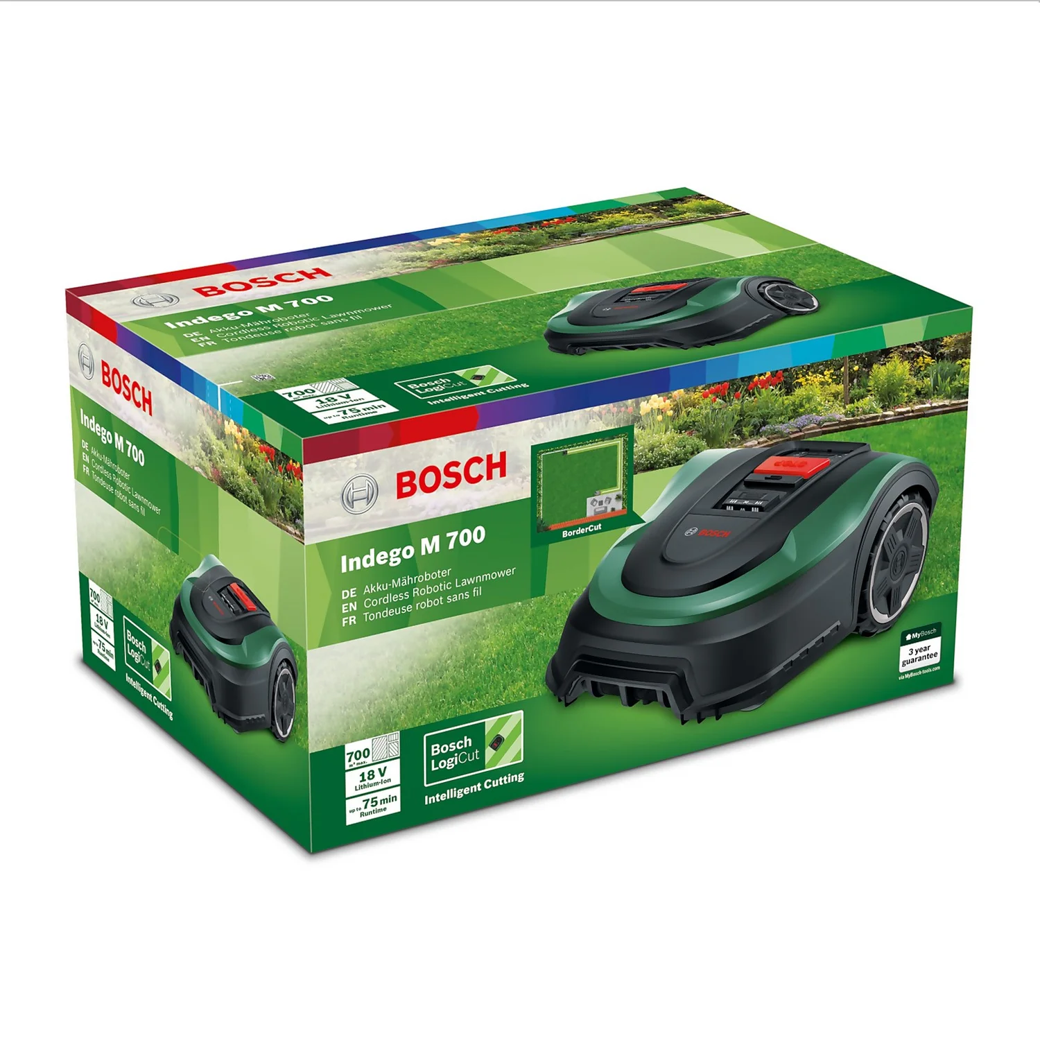 Bosch 18V Indego M 700 Robotic Lawn Mower - 19cm 6 Bosch 18V Indego M 700 Robotic Lawn Mower - 19cm - Image 4