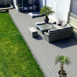 Victoria Composite Decking Woodgrain 40 Pack Grey - 20.16 M2 -GreenScape Sales Store 13911265 8804980944760354