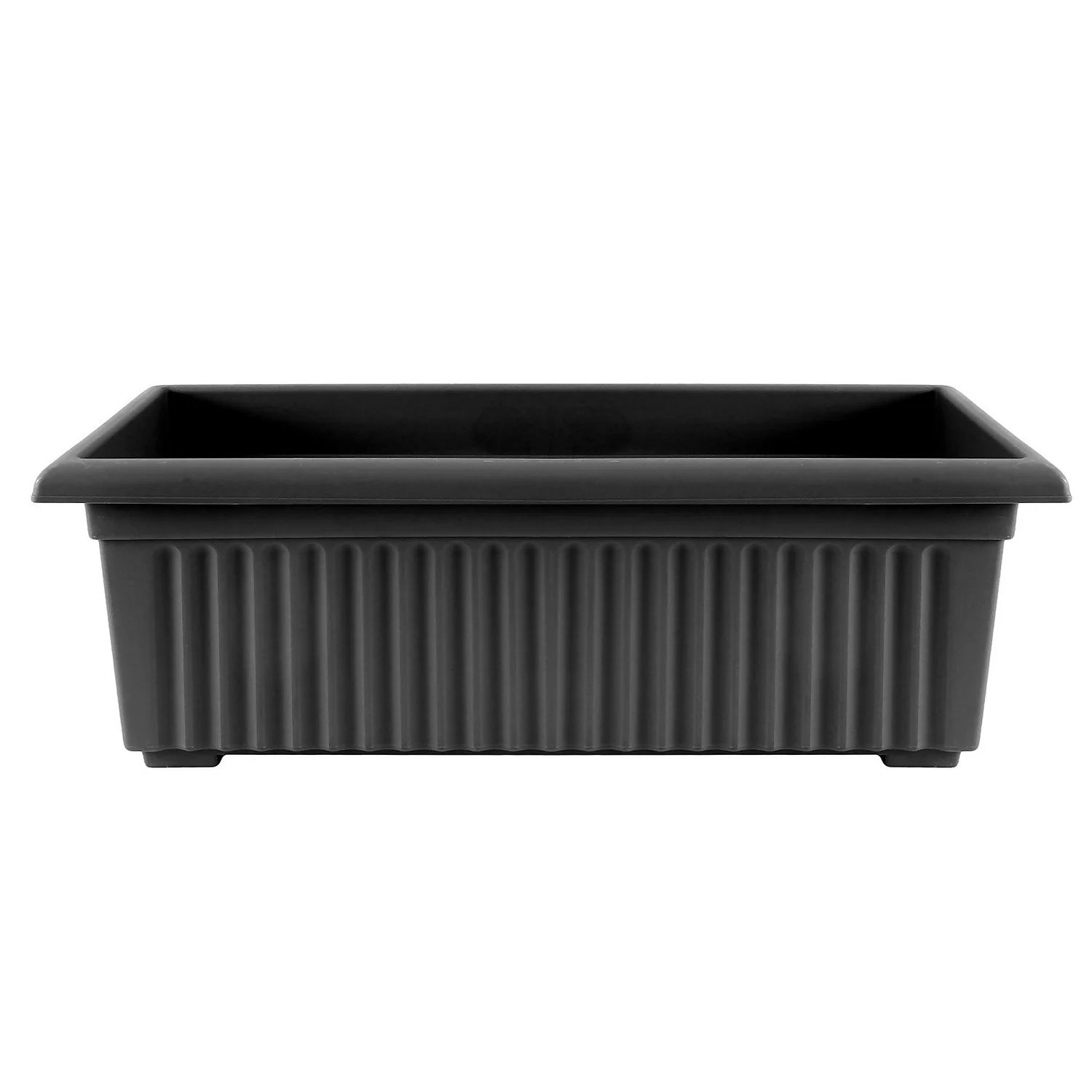 Black Trough Planter - 70cm 3 Black Trough Planter - 70cm