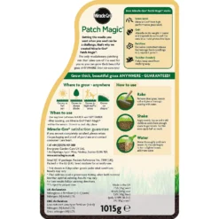 Miracle-Gro Patch Magic Grass Seed, Feed & Coir 1015g -GreenScape Sales Store 14014510 8245001686106924