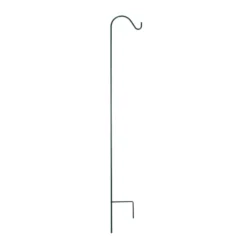 Single Shepherd Garden Hook 64 Inch - Black
