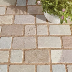 Stylish Stone Tumbled Cobble Set - 200 X 100mm Sycamore -GreenScape Sales Store 14537701 4775047617336294